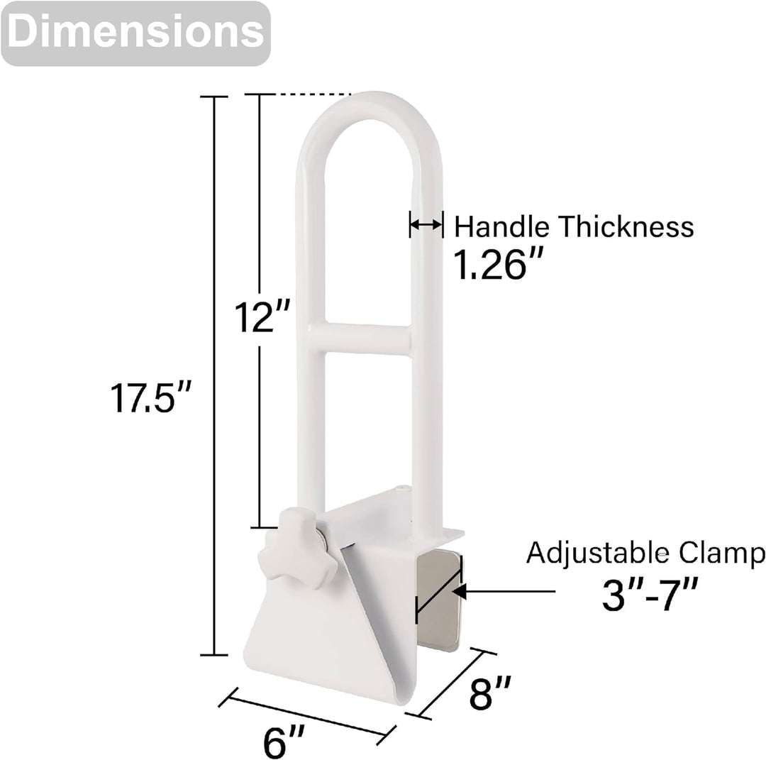 Lisslune | Bathtub Safety Grab Bar for Seniors & Mobility Support – No Drill, Secure Bathroom Handle