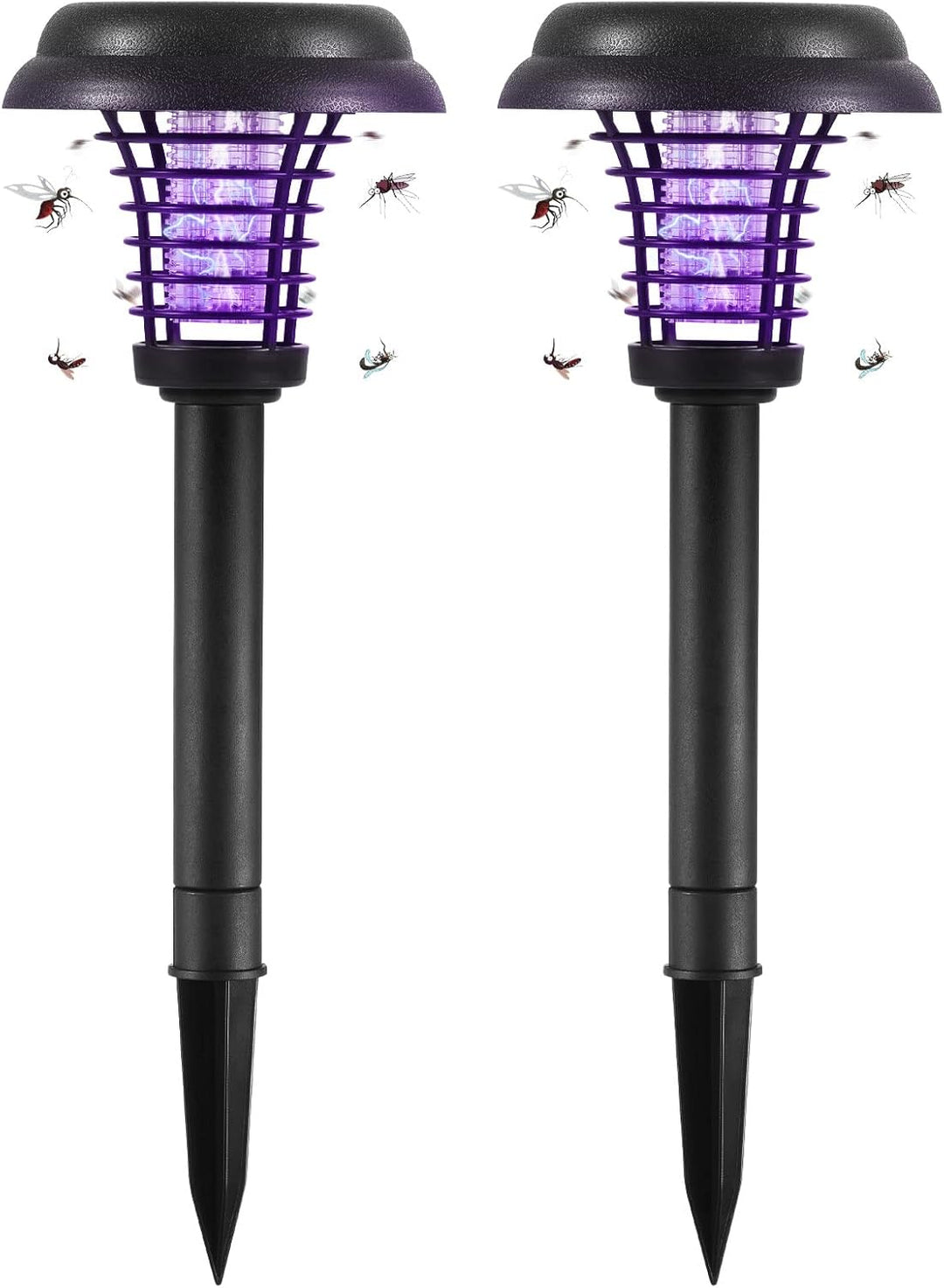 Lisslune | Solar Insect Killer with LED Light – Waterproof Garden Light for Mosquito Repulsion