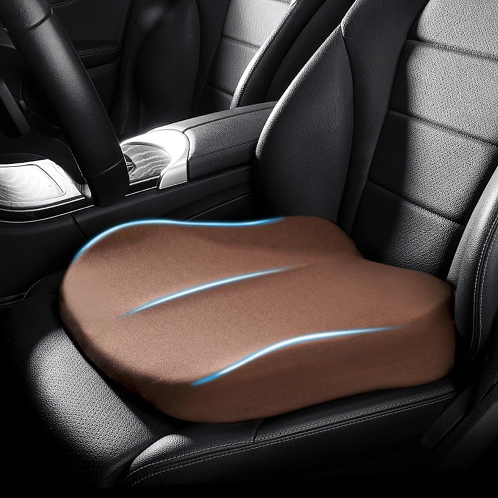 Lisslune | Car Cushion RaiseSit – Ergonomic Seat Booster Cushion with Memory Foam