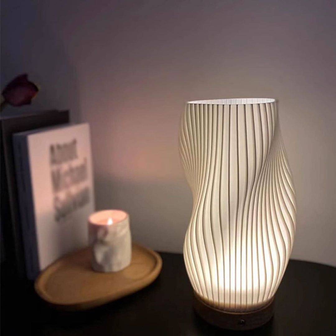Lisslune | Wavecrest Lamp – Sleek USB-Powered Dimmable Table Lamp