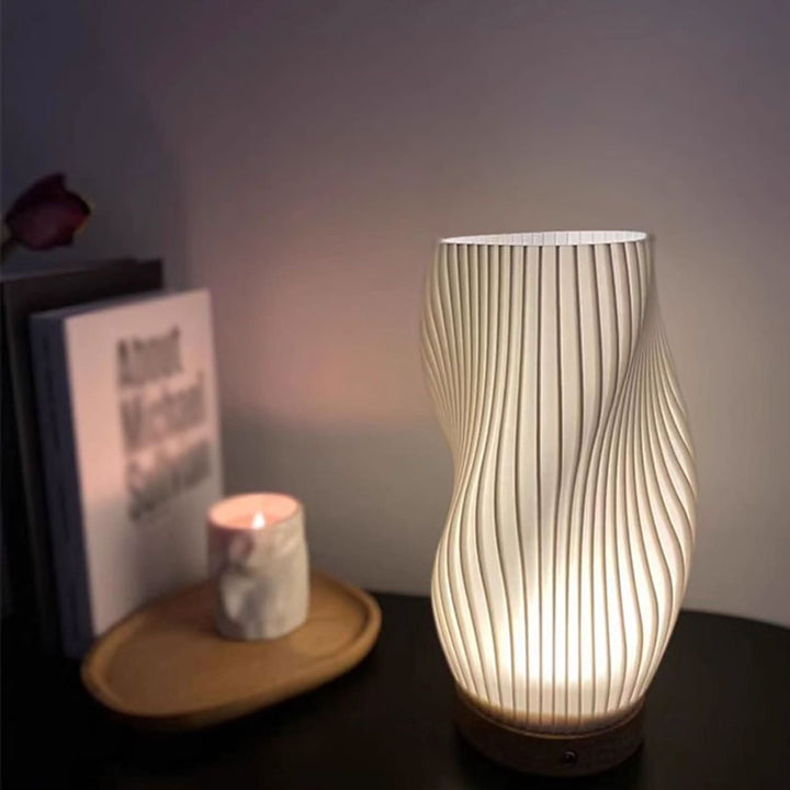 Lisslune | Wavecrest Lamp – Sleek USB-Powered Dimmable Table Lamp