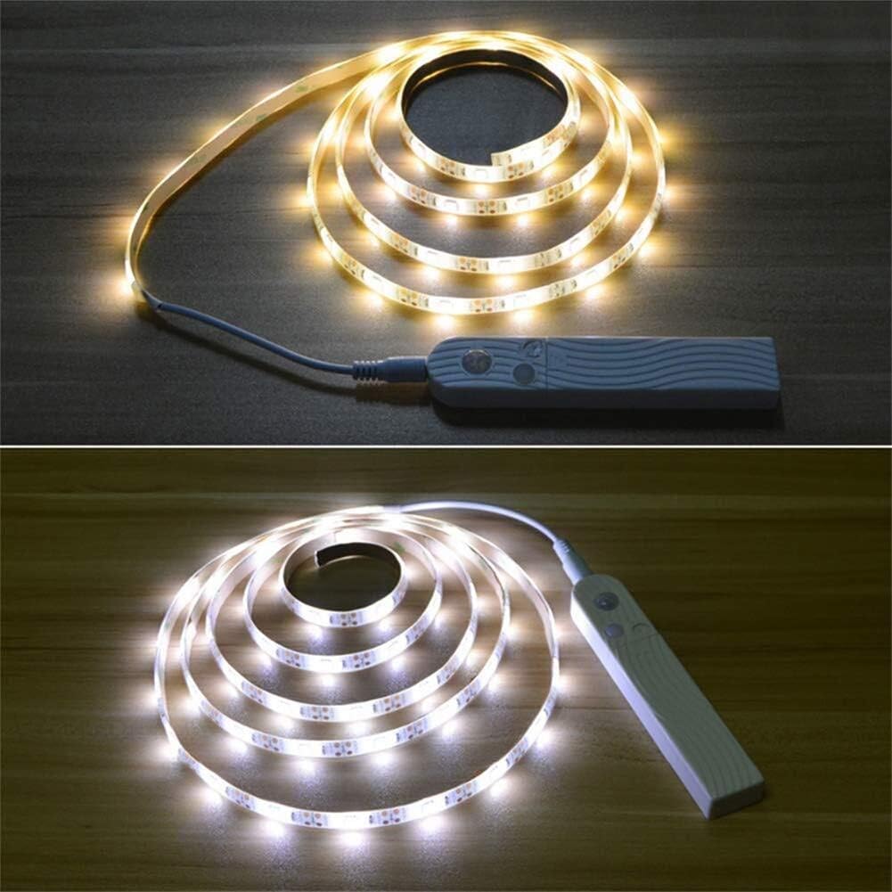 Lisslune | LED light strip with remote control – 2 meters flexible strip for decorative lighting in cabinets and shelves