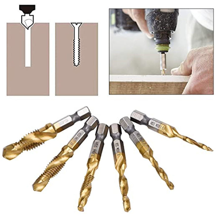 Lisslune | 6-piece metric tap bit set