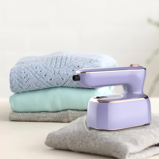 Lisslune | WrinkleAway™ | Compact Steam Iron for Travel | Portable Wrinkle Remover for Clothes & Garments