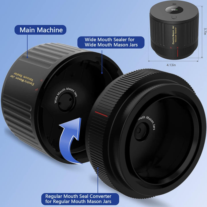 Lisslune | Electric Mason Jar Vacuum Sealer Set - Preserve Freshness Quickly!