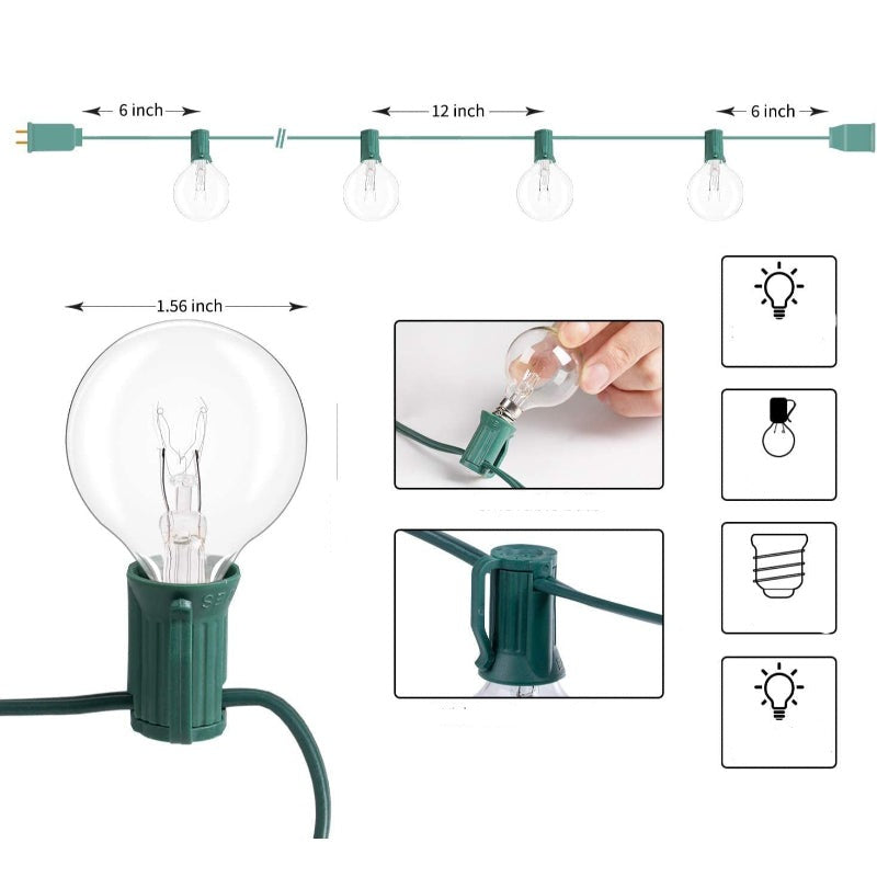 Lisslune | Royaleva Outdoor Dimmable String Lights - 20 ft LED Ambient Lighting