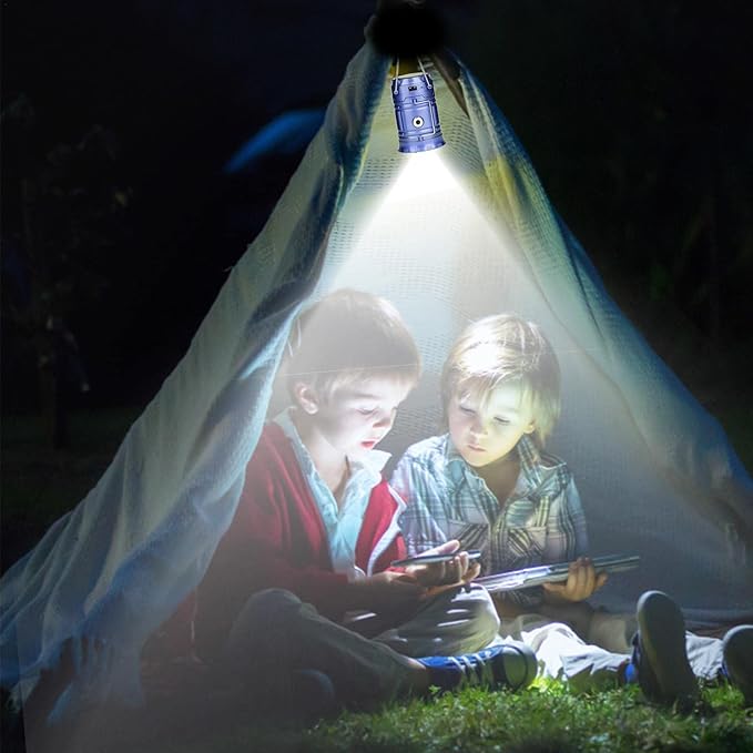 Lisslune | Solar Camping Lamp with USB Charging – Portable LED Lantern for Outdoor Activities and Emergencies