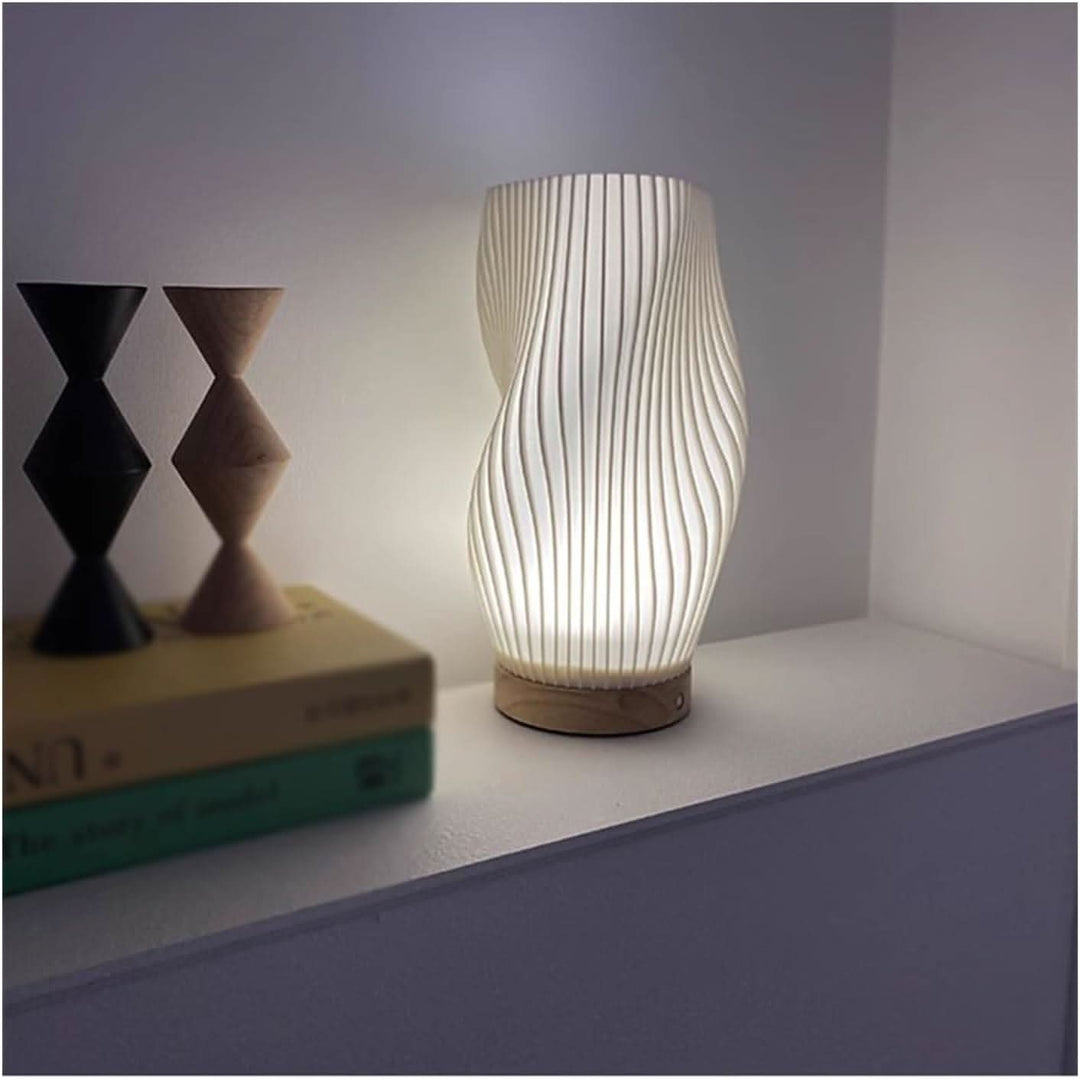 Lisslune | Wavecrest Lamp – Sleek USB-Powered Dimmable Table Lamp
