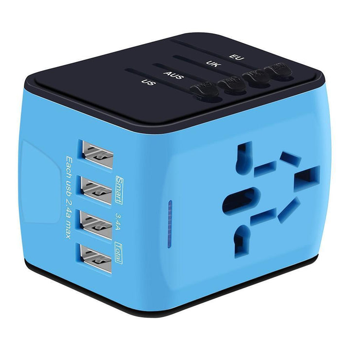 Lisslune | Bequee Universal World Plug Travel Adapter, blue