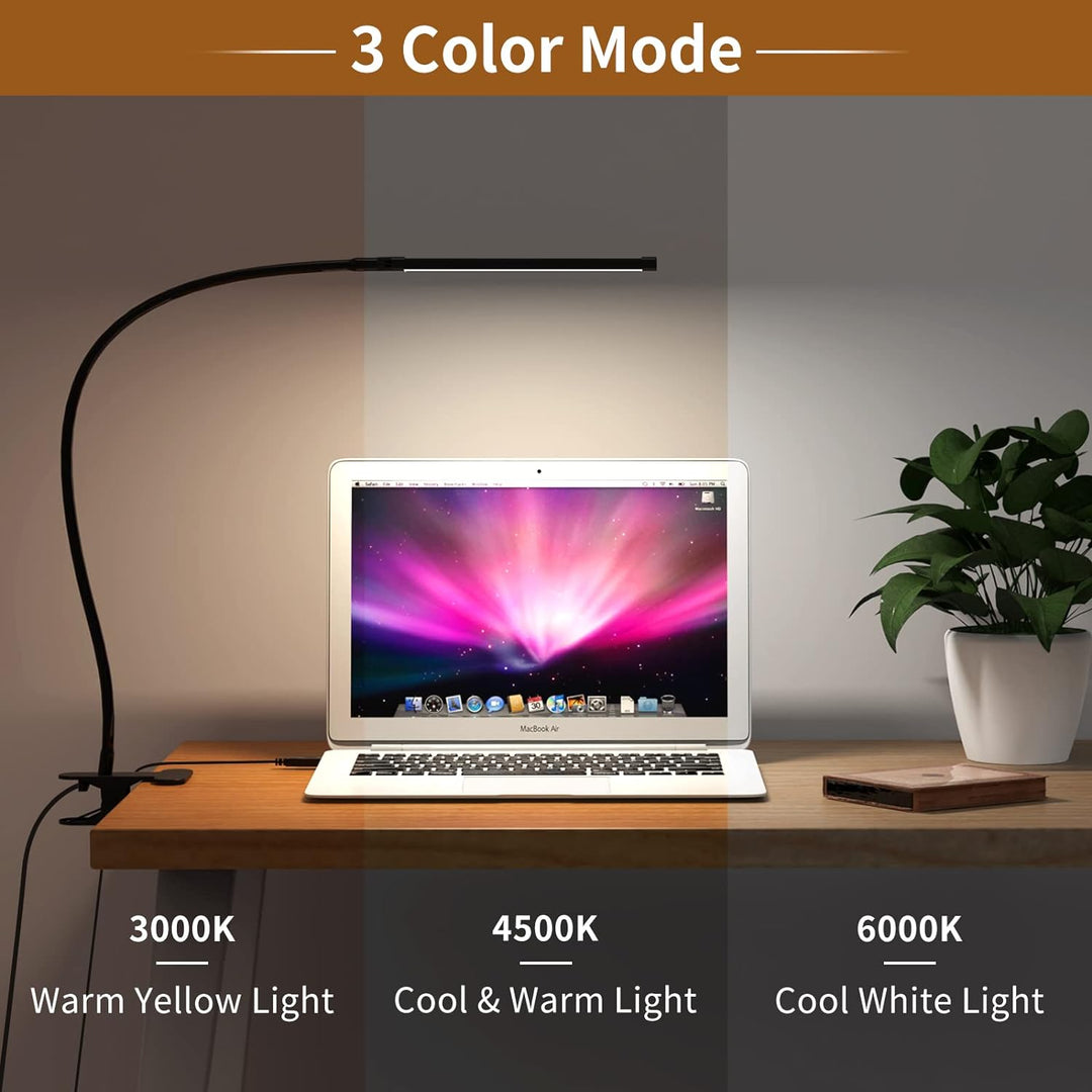 Lisslune | 77 LED Desk Clamp Lamp with USB Power & Flexible Gooseneck – Serava