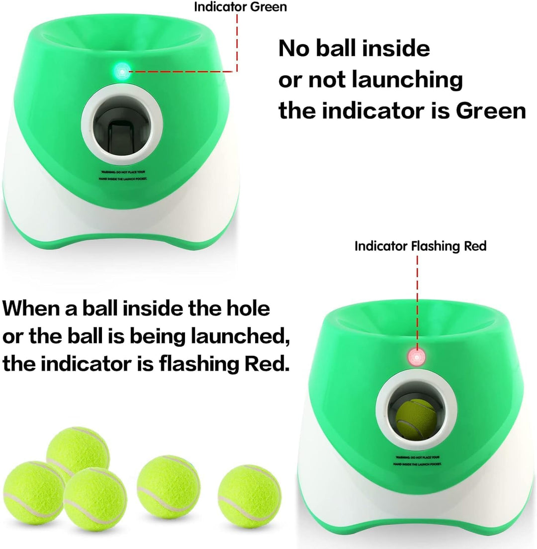 Lisslune | Automatic Dog Ball Launcher – 3 Distance Settings for Endless Fetch Fun