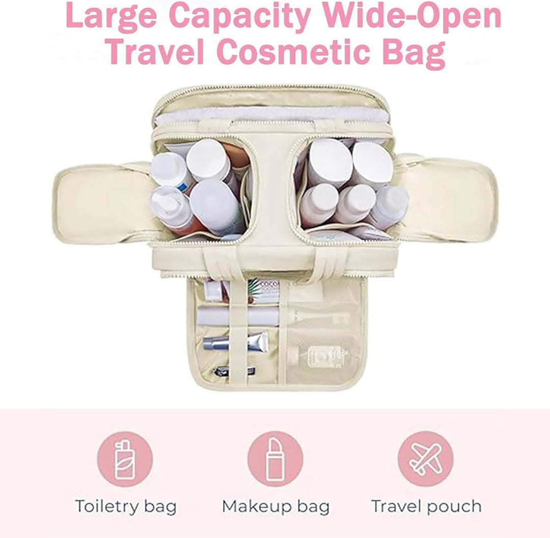 Lisslune | 4-in-1 Puffy Toiletry Bag for Women – Large Travel Makeup & Skincare Organiser