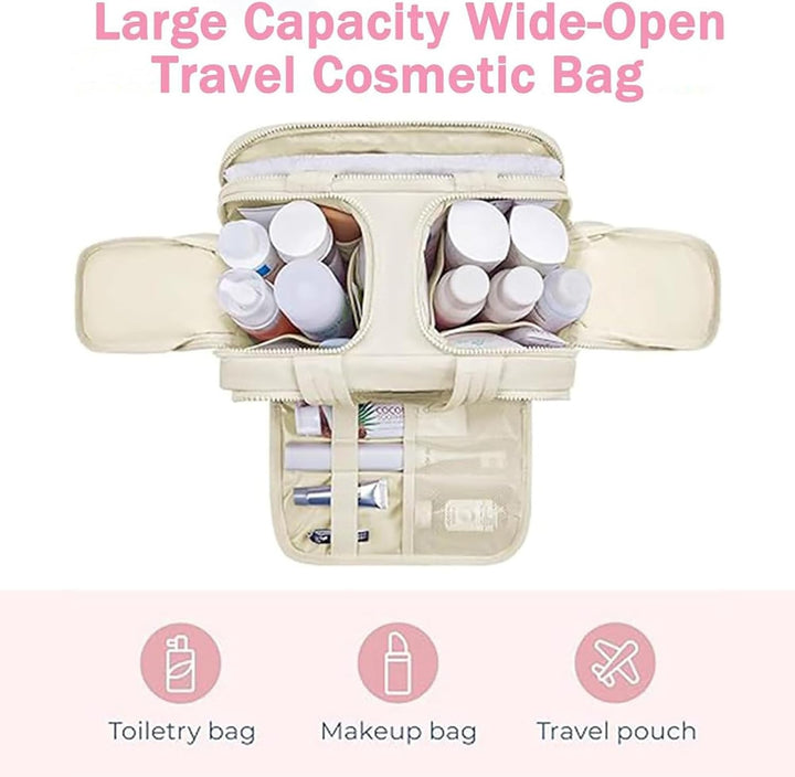 Lisslune | 4-in-1 Puffy Toiletry Bag for Women – Large Travel Makeup & Skincare Organiser