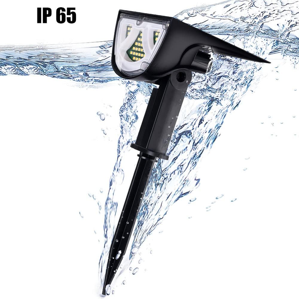 Lisslune | Solar LED Spotlight – Outdoor lighting with solar panel for garden and pathways