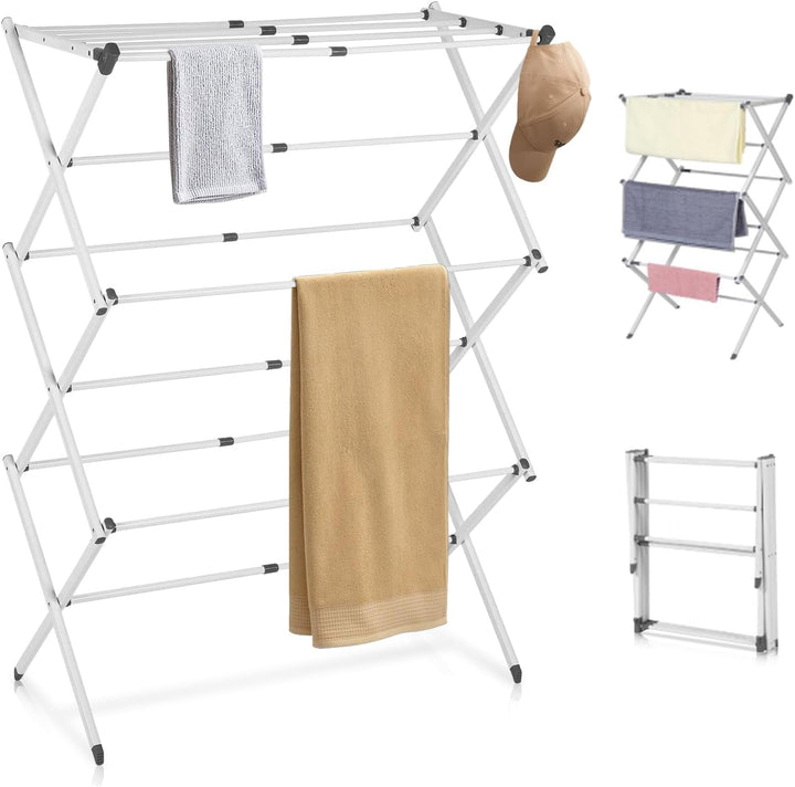 Lisslune | 3-Tier Foldable Clothes Drying Rack – DryMate