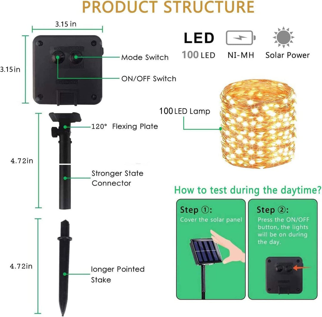 Lisslune | Solar-powered Mini String Lights