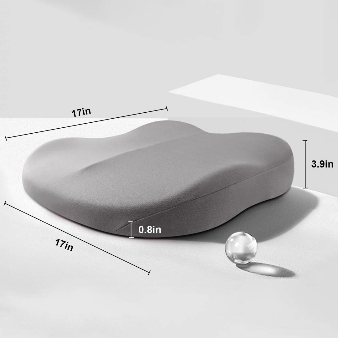 Lisslune | Car Cushion RaiseSit – Ergonomic Seat Booster Cushion with Memory Foam
