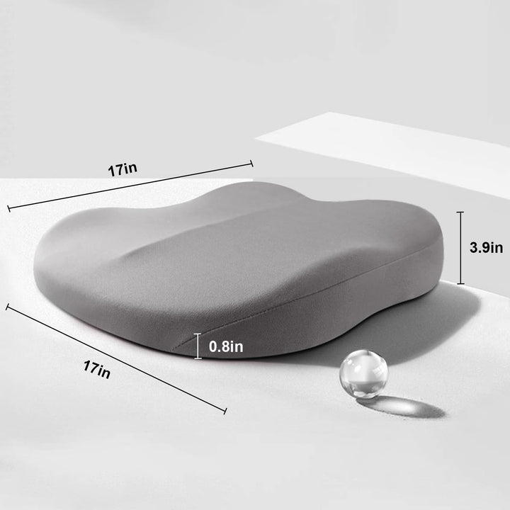 Lisslune | Car Cushion RaiseSit – Ergonomic Seat Booster Cushion with Memory Foam