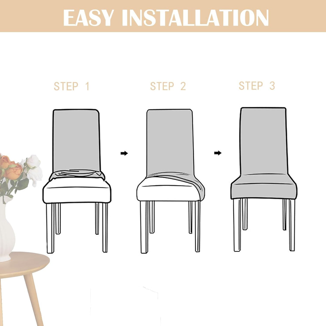 Lisslune | Stretch Dining Chair Covers Set – ChairGuard