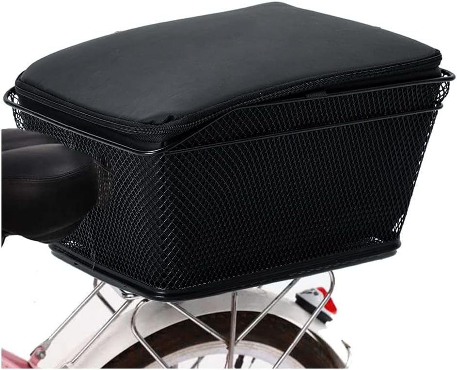 Lisslune | Waterproof Rear Bike Basket with Rainproof Cover – Velora
