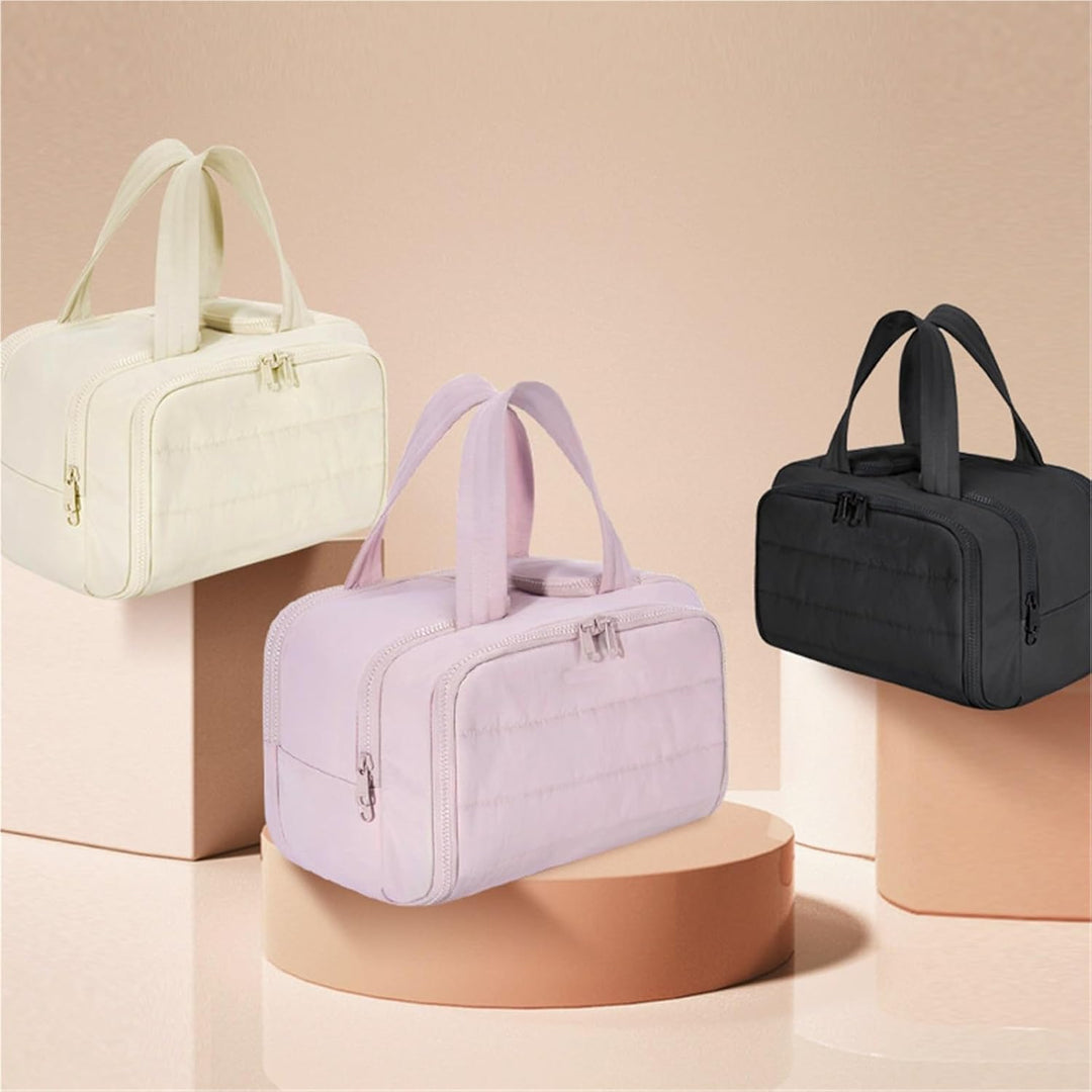 Lisslune | 4-in-1 Puffy Toiletry Bag for Women – Large Travel Makeup & Skincare Organiser