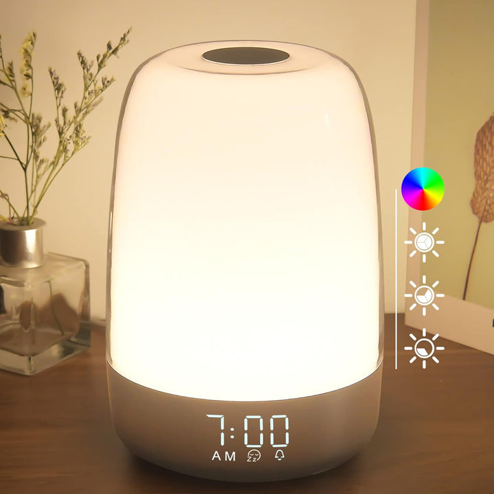Lisslune | Aurora Wake-Up Light with Natural Sounds – Gentle Sunrise Alarm Clock for a Refreshing Start