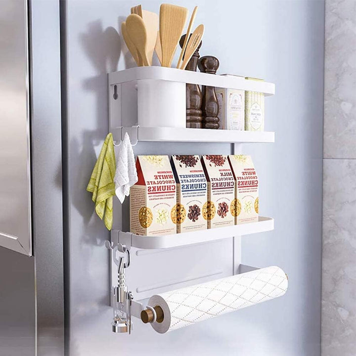 Lisslune | Magnetic Fridge Spice Rack with Paper Towel Holder – Oryden