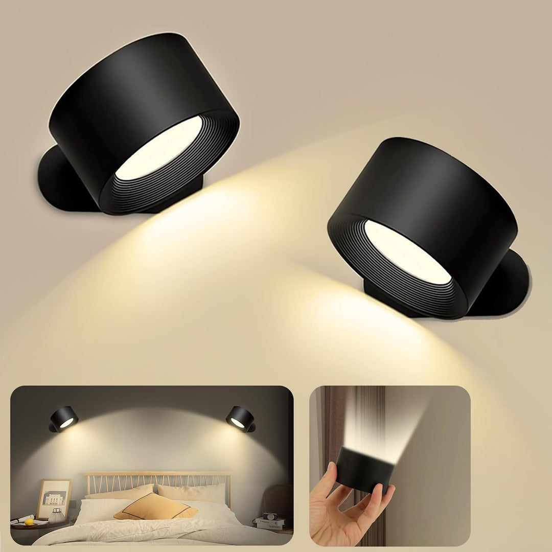 Lisslune | FlexiLamp – Wireless Rechargeable 360° LED Wall Light for Indoors & Outdoors