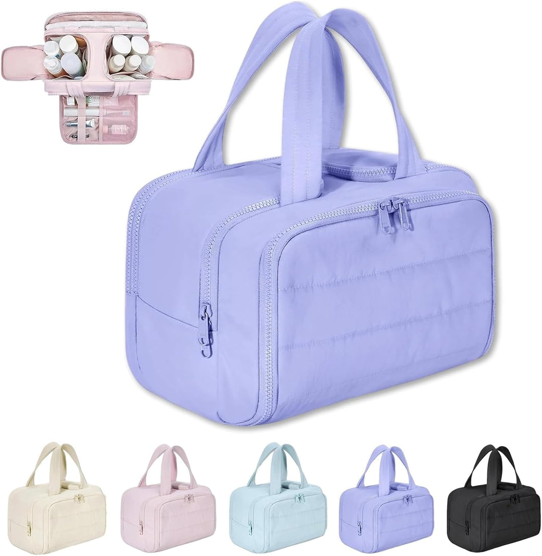 Lisslune | 4-in-1 Puffy Toiletry Bag for Women – Large Travel Makeup & Skincare Organiser