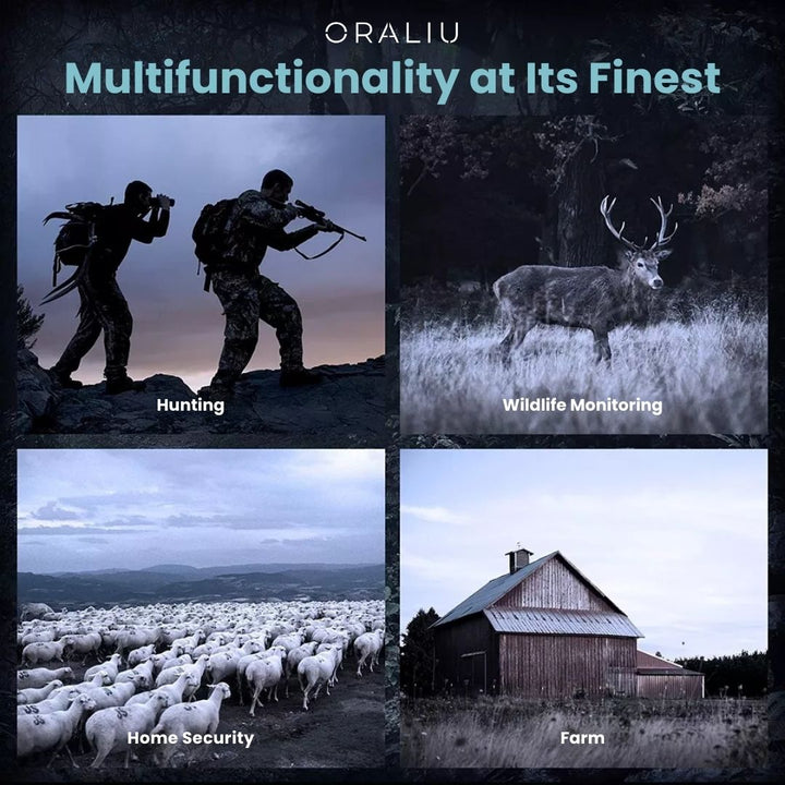 Lisslune | Digital Night Vision Binoculars – 5x Zoom, Infrared, HD Quality
