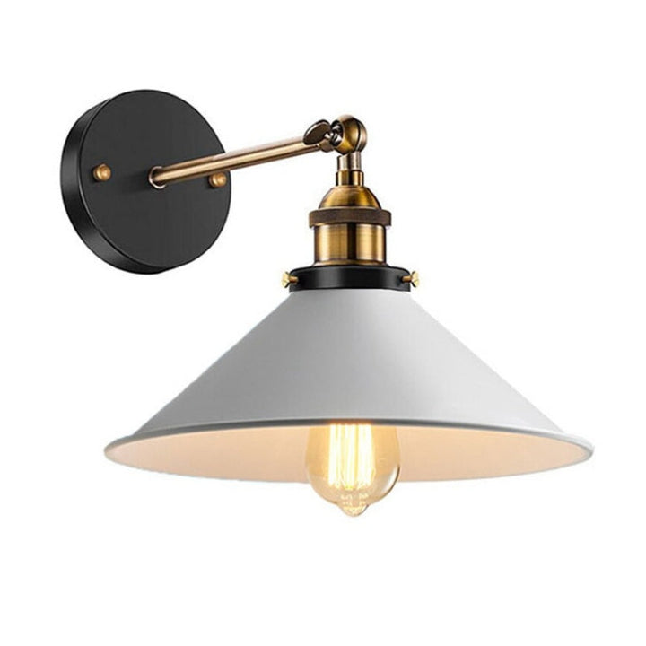 Lisslune | White Industrial Vintage Wall Sconce Light