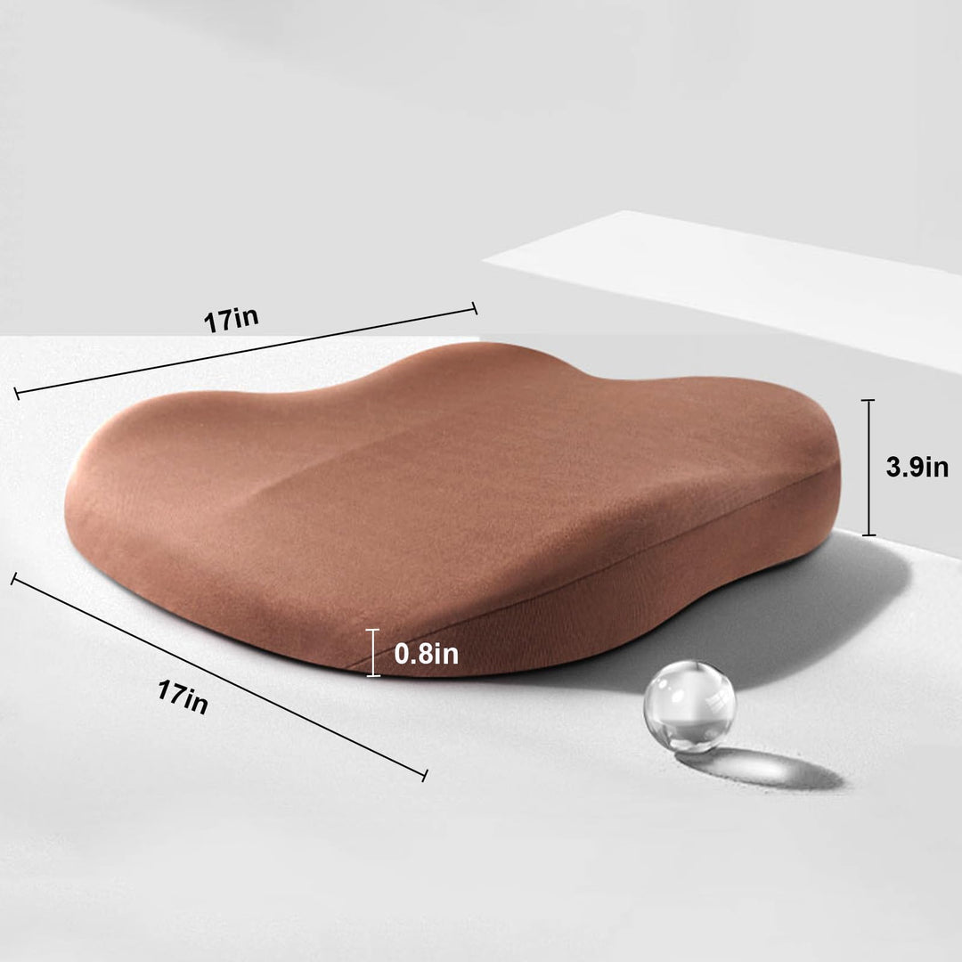 Lisslune | Car Cushion RaiseSit – Ergonomic Seat Booster Cushion with Memory Foam