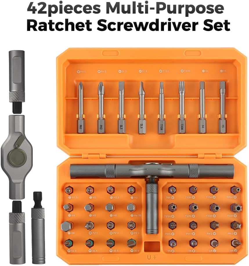 Lisslune | 42-in-1 Magnetic Screwdriver Set – Precision Repair Tool Kit with Bits & Handle – Fixaro