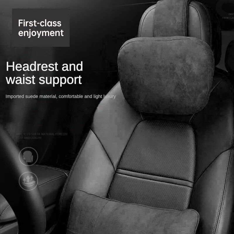 Lisslune | Universal Adjustable Car Neck Pillow Support with Soft Plush Finish