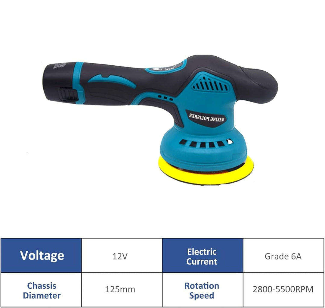 Lisslune | Cordless Car Polisher with Dual Batteries and 8-Speed Control – Torvex