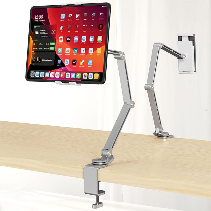 Lisslune | Adjustable Aluminum Tablet Desk Stand with 360° Rotation – Movaro