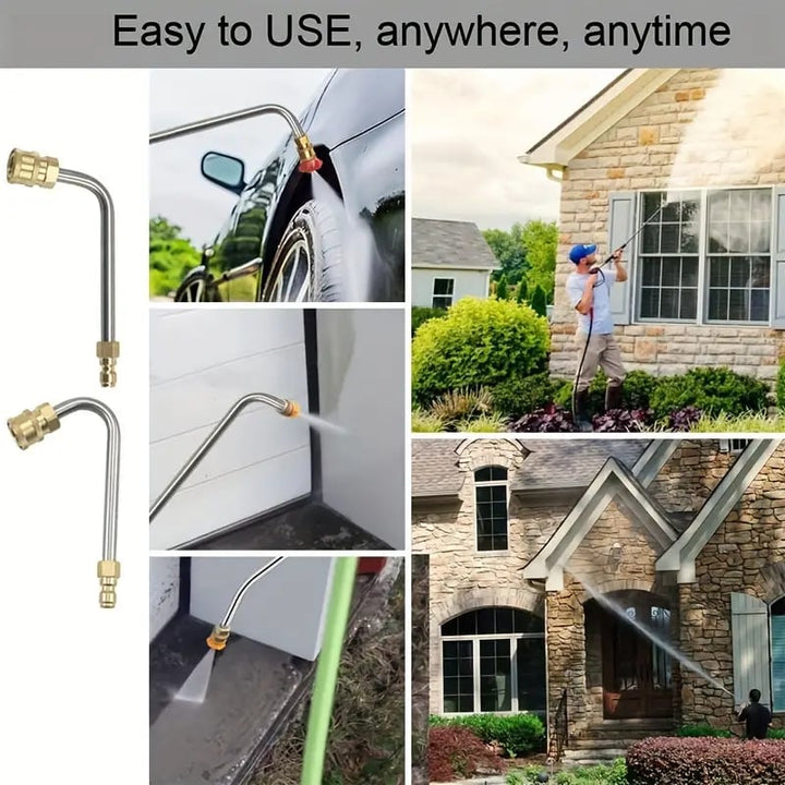 Lisslune | 4000 PSI Telescoping High Pressure Washer Wand Set for Gutter & Roof Drainage & Walls Cleaning