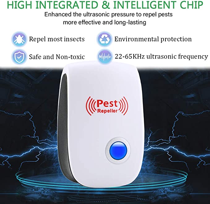 Lisslune | Ultrasonic Rat Repeller Device - Effective Pest Control for Rodents in 48 Hours - Safe for Home & Garden Use