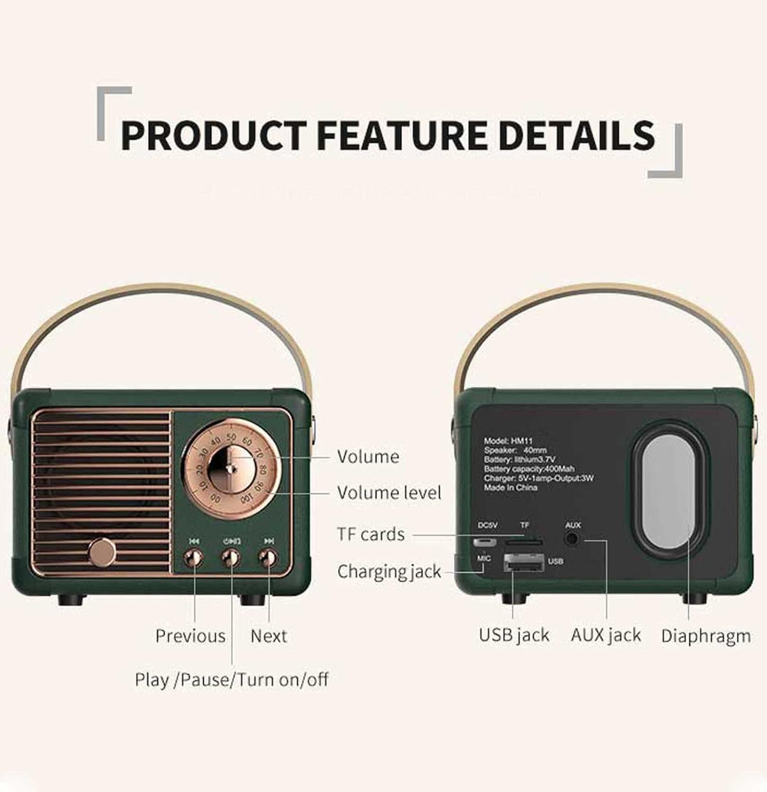 Lisslune | Retro Bluetooth Speaker