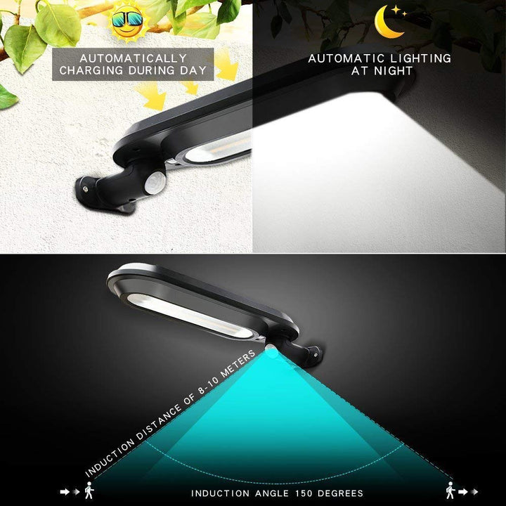 Lisslune | Solar Wall Light with Motion Sensor – LED Outdoor Lighting for Garden & Terrace