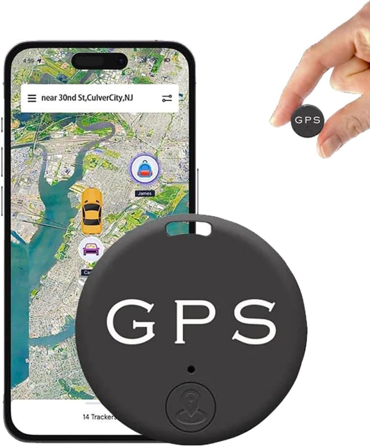 Lisslune | Mini Magnetic GPS Tracker – Real-Time Location, Strong Magnet and Long Battery Life