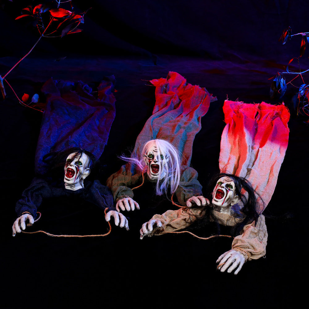Lisslune | Halloween Hanging Decoration – Creepy Ghost with Blood Stains