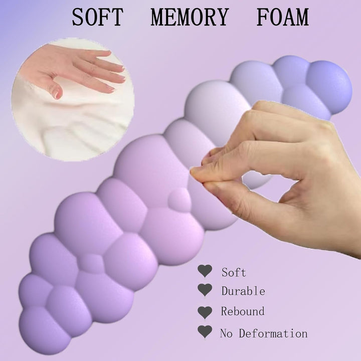 Lisslune | Cloud-Shaped Ergonomic Wrist Rest Set with Mouse Pad & Coaster – Zeyora