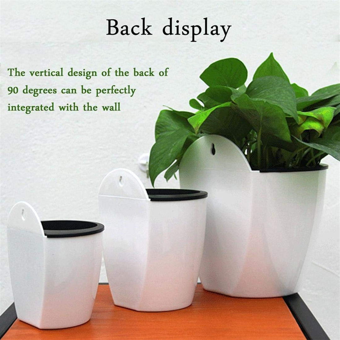 Lisslune | Self-watering hanging plant pot – Modern flower pot for wall mounting