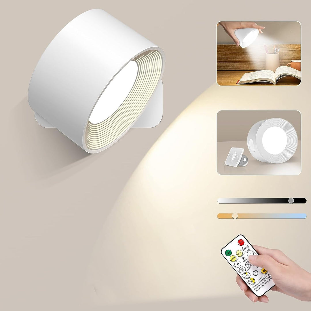Lisslune | Eternity Glow – Wireless LED Wall Light with Remote Control & Timer