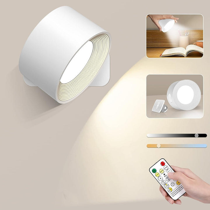 Lisslune | Eternity Glow – Wireless LED Wall Light with Remote Control & Timer