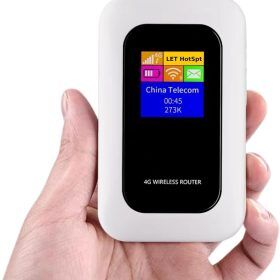 Lisslune | Portable 5G Wi-Fi Router | Secure, High-Speed Connection for Travel & Home Use