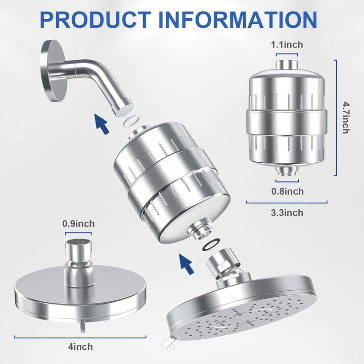 Lisslune | Filtered Showerhead – Naturally Enhances Skin Radiance & Hair Health