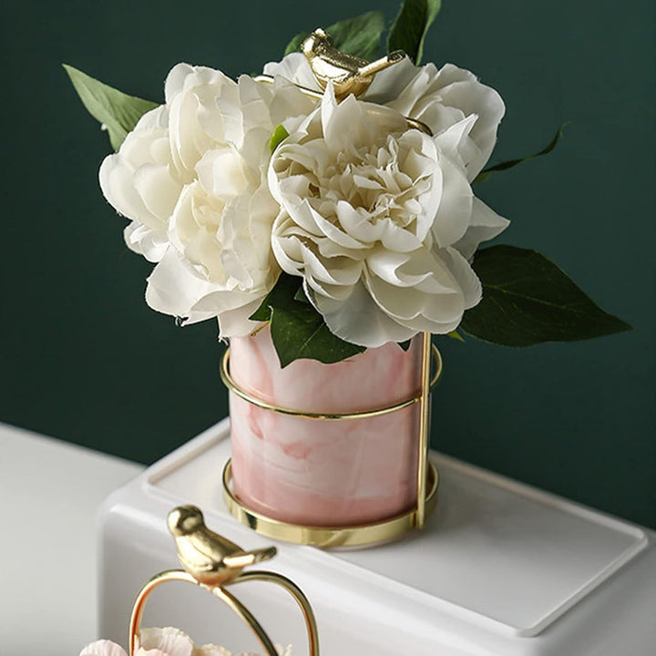 Lisslune | Flower plant pots with bird design for stylish decoration