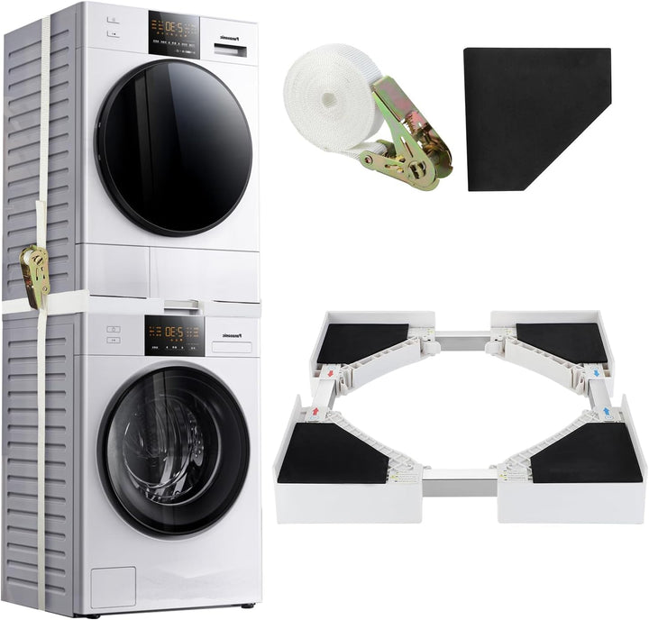 Lisslune | Adjustable Universal Washer and Dryer Stacking Kit